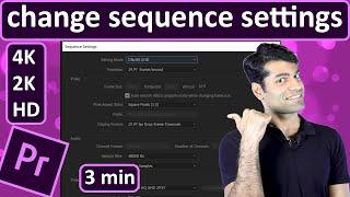 How to change sequence settings to match clip in Premiere Pro