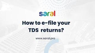 Steps to e-file your TDS returns