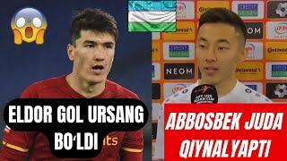 ANA HOLOS SHOMURODOV GOL URSANG BOʻLDI ABBOSBEK JUDA QIYNALYAPTI MURABBIY FIKR BILDIRDI