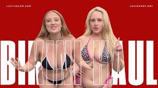 Lucy Adler & Lexie Kent curvy models bikini haul