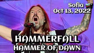 Hammerfall - Hammer of Dawn @Arena, Sofia, Bulgaria October 13, 2022 LIVE HDR 4K