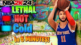 NBA 2K24 HOTZONES TRICK! HOW TO GET ALL HOTSPOTS! UNLOCK LETHAL ZONES/ BEST METHOD TO SHOOT BETTER