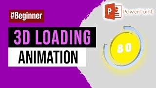 3D loading animation | how to make 3D loading bar in powerpoint