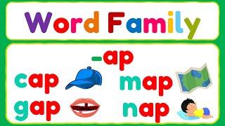 Word Family -ap | CVC Words -ap | Let's Read Three - Letter Words