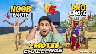 Noob Emote Vs Pro EmoteFunny Emotes Challenge - Free Fire India