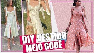 DIY VESTIDO MIDI MEIO GODÊ