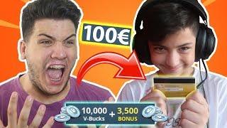 Πήρε την ΚΑΡΤΑ μου και ΕΒΑΛΕ 100€ στο FORTNITE!