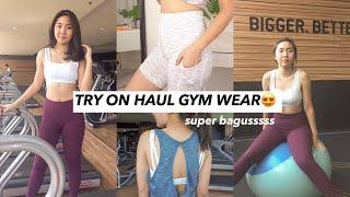 TRY ON HAUL sport bra & legging Queenieke / dupe Lululemon??! Indonesia