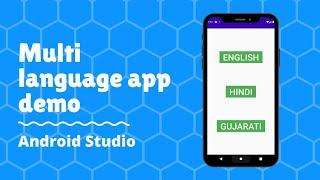 How to create multi language app in android studio.