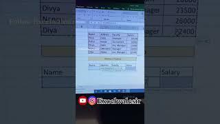 Advance Vlookup in Excel #excelwalesir #excel #exceltricks #ytvideoshorts #shortvideo #viralvideo