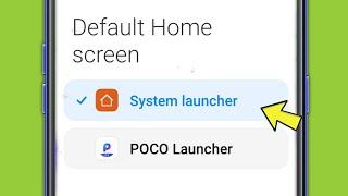 How to change default System launcher | Redmi Note 11 Pro Android phone