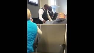 Delta Airlines gate agents having "church"