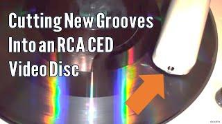 Cutting a record onto an RCA Selectavision CED video disc?  Sound Recording.
