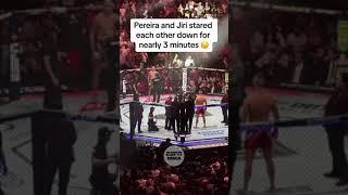 The stare down between Alex Pereira and Jiri Prochazka at UFC 303  | ESPN MMA