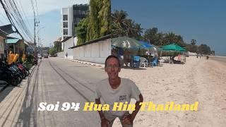 Watch out! walk of Hua Hin sands and Thailand roads