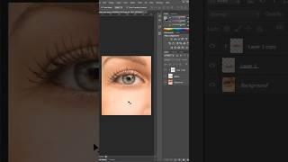 Fix eye bags problem in photoshop || Photoshop tutorials easy      #photoshop #shorts