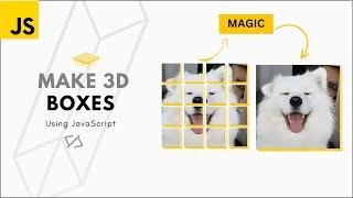 3D boxes background Animation using HTML CSS JavaScript | JavaScript 3D Animation Effects