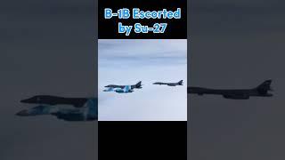 US B-1B escorted by Ukrainian Su-27 #b1b #b1 #su27 #sukhoi #usairforce #ukrainianairforce