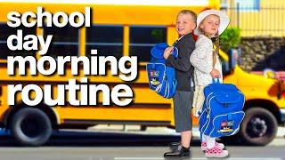 SCHOOL MORNING ROUTINE | Back to School w/ Gaby and Alex Family