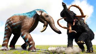 ARK Additions DEINOTHERIUM vs. ARK DINOS and PREHISTORIC BEASTS | ARK Dino Battle 