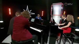 Five Pianists Play Flandre's theme (U. N. Owen Was Her?) Live on Estonian national TV