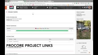 How to use Project Links on Procore