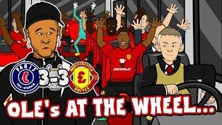 3-3! PSG vs MAN UTD Ole's at the Wheel chant! (Champions League Parody Song Highlights 1-3)