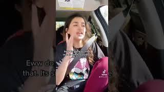 Quirky girl in her moms car  #shorts #tiktok