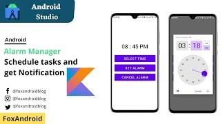 AlarmManager using Kotlin in Android Studio || Notification using AlarmManager || Kotlin