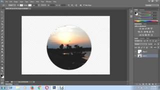 How to put a picture in a circle shape using Photoshop