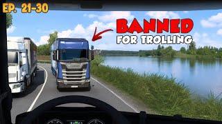 NOOBS on the road - Ep. 21-30 - Best moments | Funny moments - ETS2 Multiplayer