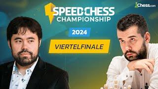 Hikaru Nakamura vs Ian Nepomniachtchi | Speed Chess Championship 2024 | Viertelfinale