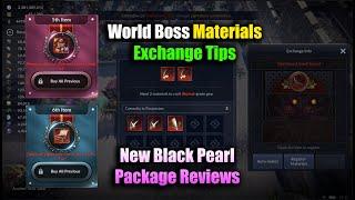 Black Desert Mobile World Boss Materials Exchange Tips & Black Pearls Item Reviews