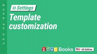 Zoho Books - Template customization