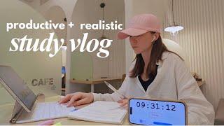 PRODUCTIVE study vlog  learning korean, study routine + motivation