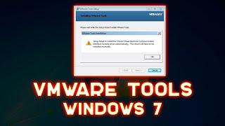 Ошибка при установке VMware Tools на Windows 7