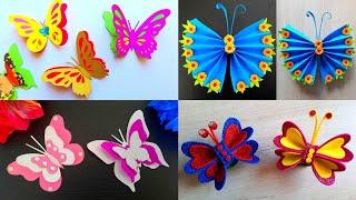 6 BEATIFUL PAPER BUTTERFLIES  DECORATE YOUR ROOM. butterfly craft ideas