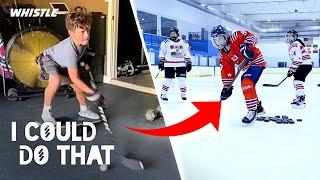 12-Year-Old Hockey PRODIGY vs. NHL All-Star Skills Challenge! 
