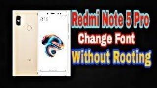 Redmi note 5 pro font | How to change font