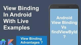 Android View Binding With Example | View Binding vs findViewById | View Binding Tutorial In Android