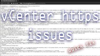 Quick Tips: Issue uploading ISO to vCenter Datastore - vCenter HTTPS
