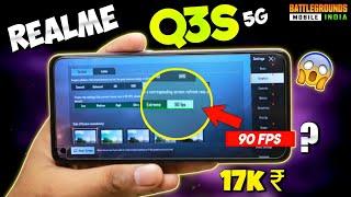 "Realme Q3s 5G" BGMI/PUBG Test With Gyro,Graphics,Heating & FPS Explained!(Beast Under 17k )