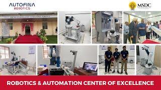 Robotics & Automation Centre of Excellence at Manipal Skill development centre by Autofina Robotics