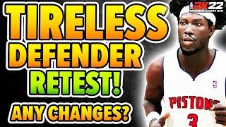 TIRELESS DEFENDER badge retest after SEASON 3 on NBA 2K22