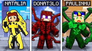 MINECRAFT... MAS TEMOS RAÇAS de SIMBIONTES!! (Carnage,Grito,Açoitador)