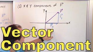 17 - Calculating Vector Components in Physics, Part 1 (Component form of a Vector)
