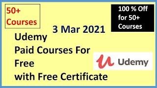 50+ Udemy Free Online Courses with Certificate | Udemy 100% OFF Coupons | Udemy 332021