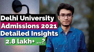 Delhi University Admissions 2021 Insights | DU first cutoff 2021 #delhiuniversity #du