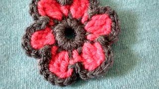 Crochet flower for beginners,,how to make crochet flower,  flowers tutorial, Janvi creation.#5