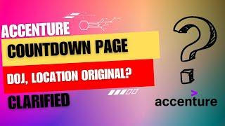 Accenture Latest CountDown Page Mail | DOJ, Location are original or not in countdown to Accenture